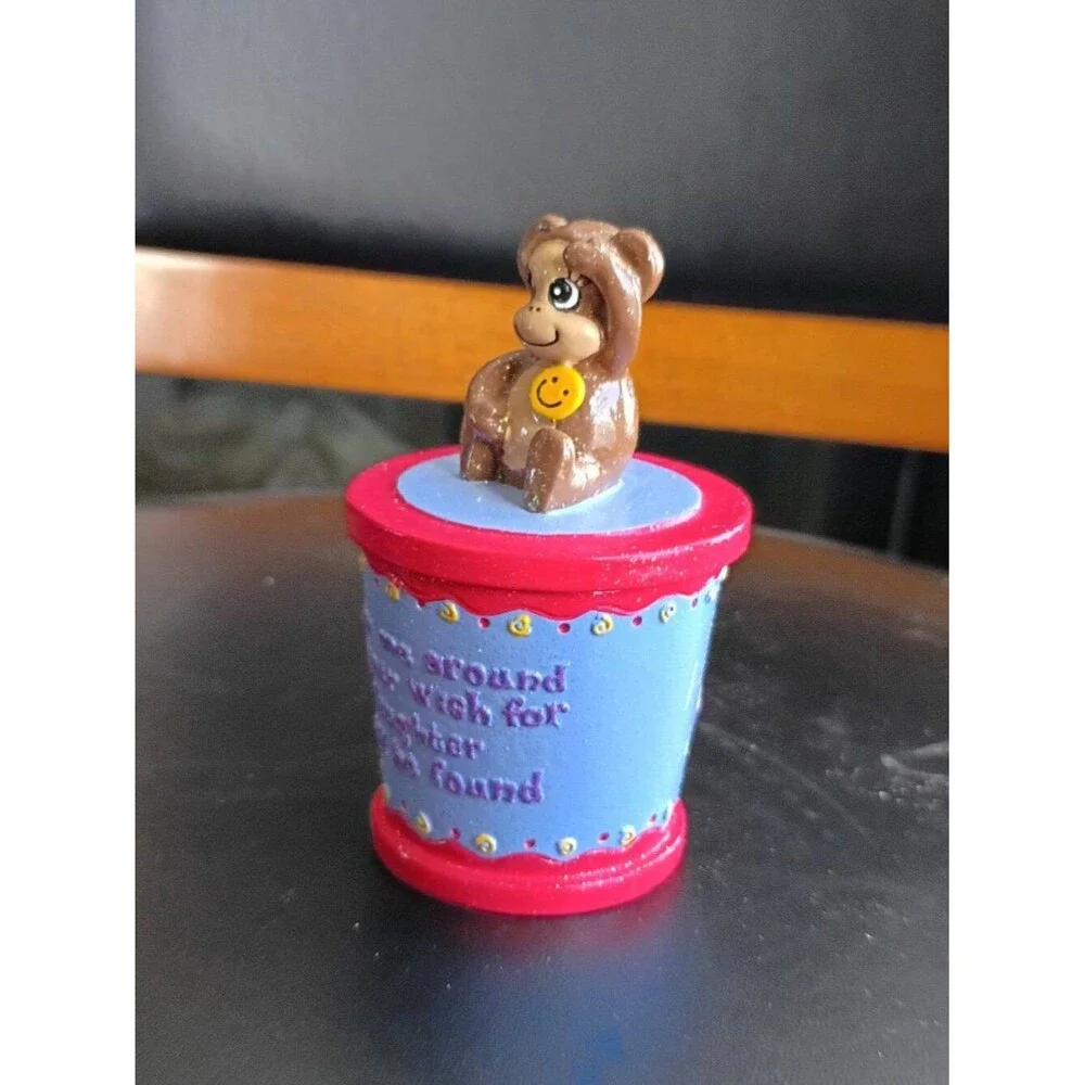 Claire's Wish Friends Monkey #8 Trinket Box 2003 Vintage Y2K Collectible